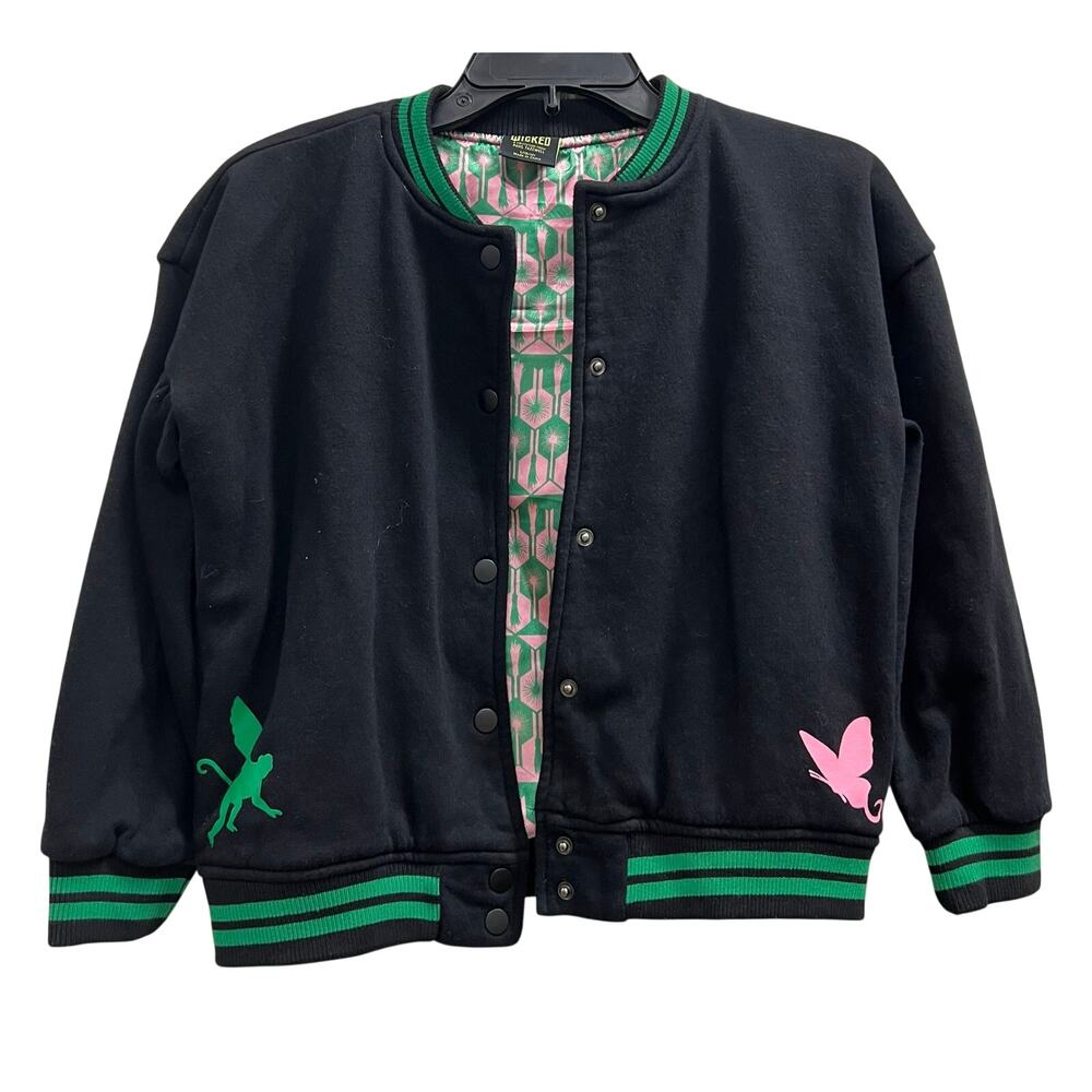 Wicked bomber varsity jacket Defy Gravity NWOT girls sz L